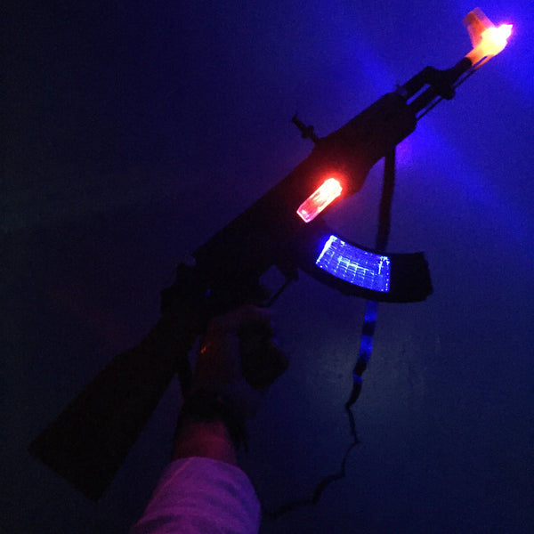 LED Light Up Music AK47 Toy Gun