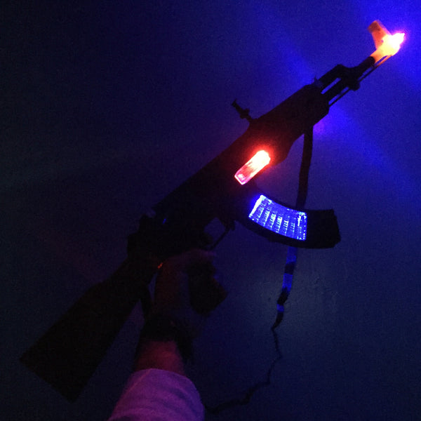 LED Light Up Music AK47 Toy Gun