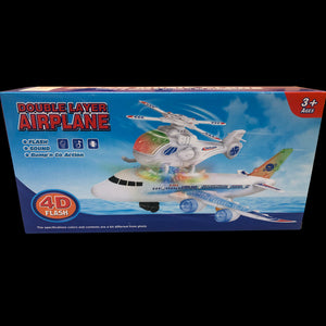 Kids Bump and go Double decker Plane Toy