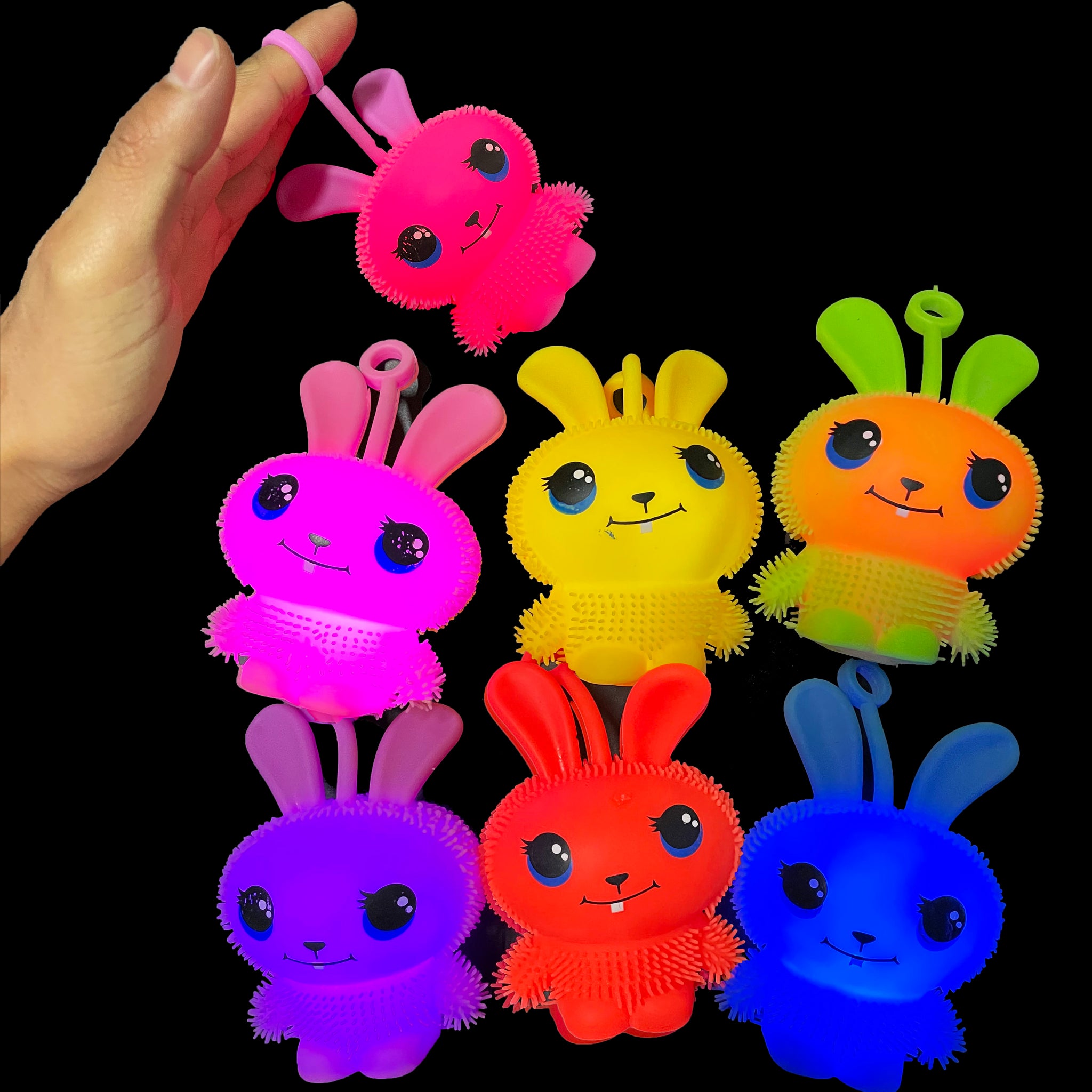 LED Return Squeeze Bunny Ball