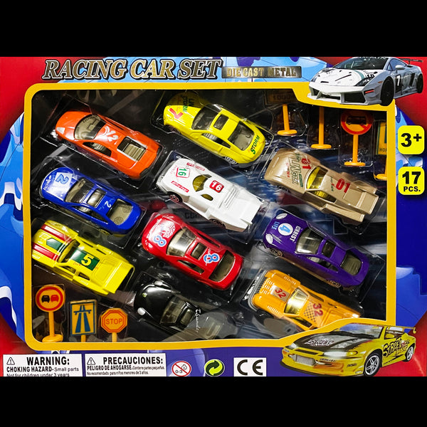 17 Pcs Set Racing Car