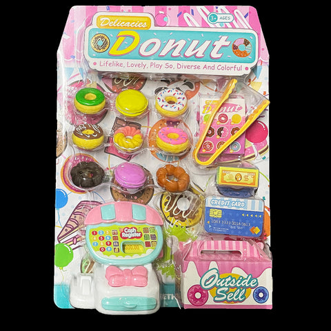 Pretend Kids Donut Shop Play Set