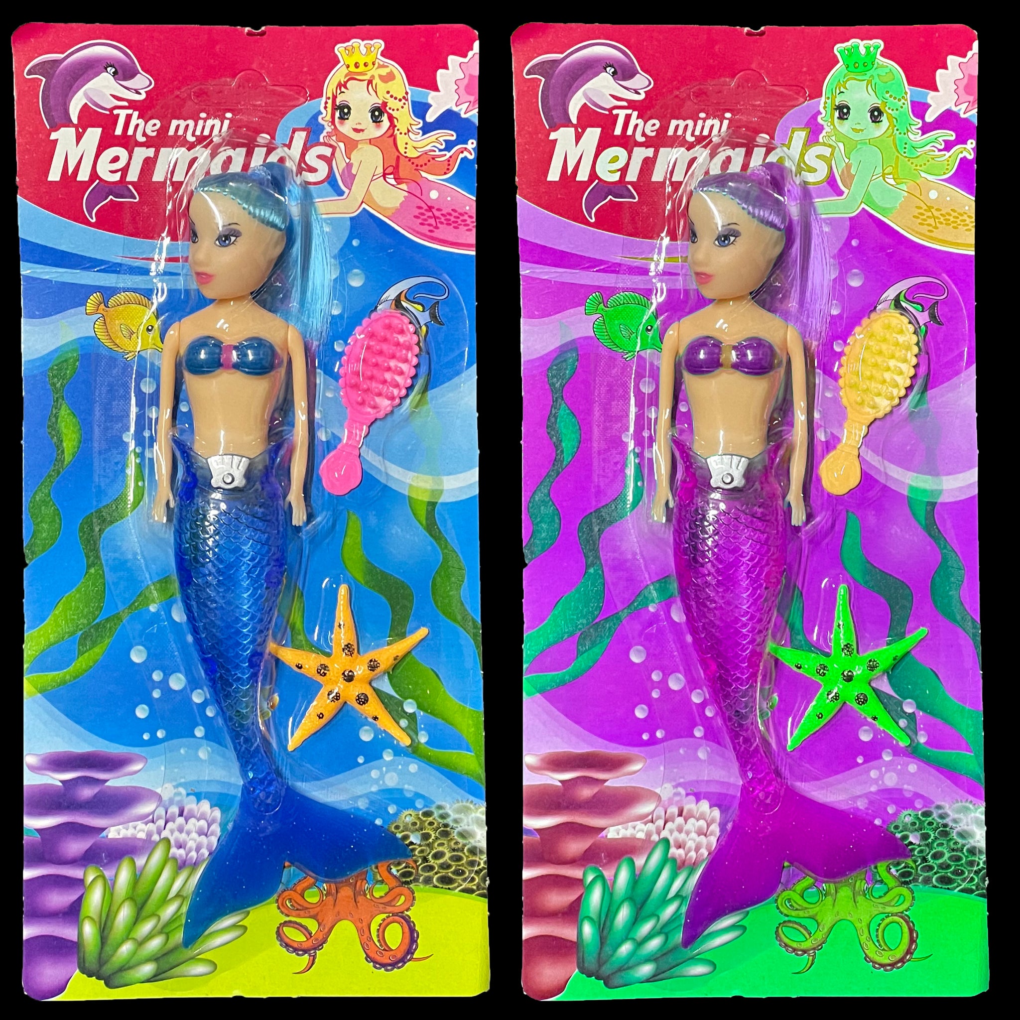 8" Light Up Mermaid Doll- 3pcs Set