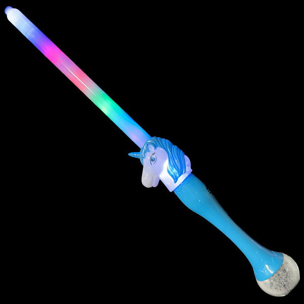 Long Unicorn Bubble Stick wand