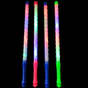 LED Twisting  Flashing Light Up Stick Wand