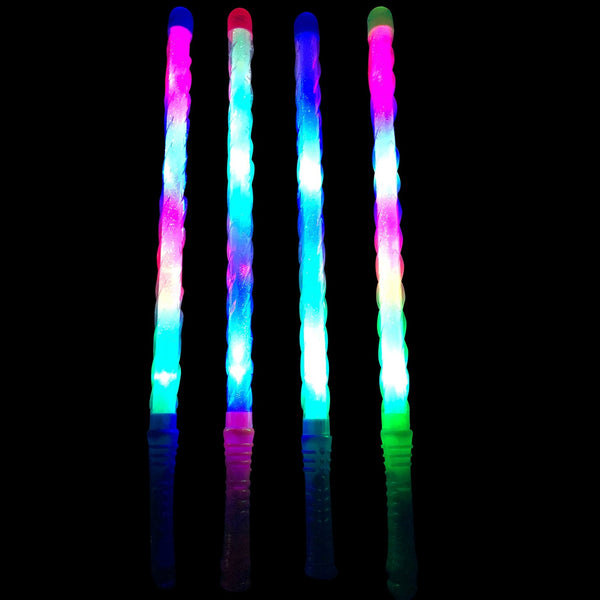 LED Twisting  Flashing Light Up Stick Wand