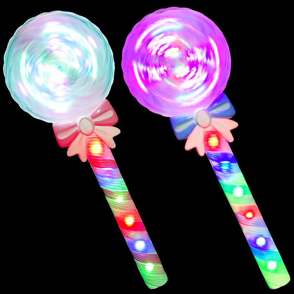 Light Up Spinning Lollipop Wand