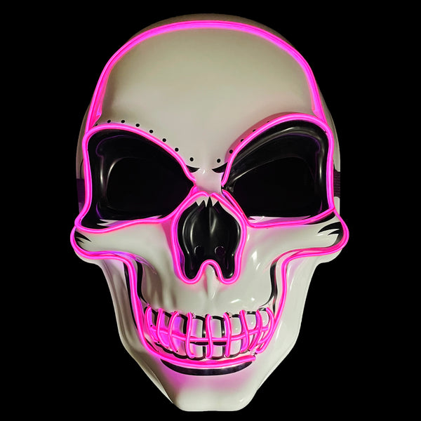 Halloween Led Light Up Sugar Skull Face Mask