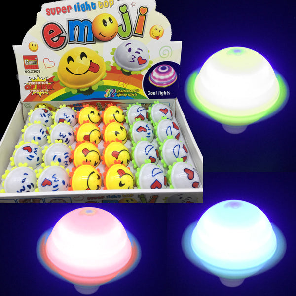 LED Emoji Peg Top with lights