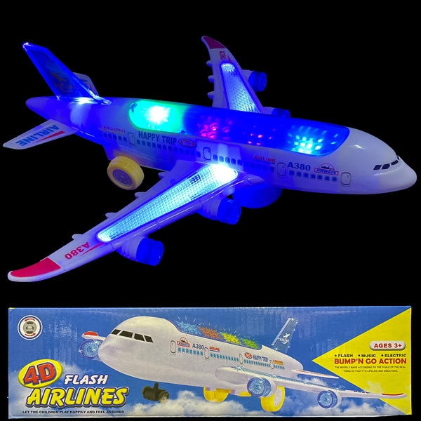 Kids 12 Inch Airplane with light and music