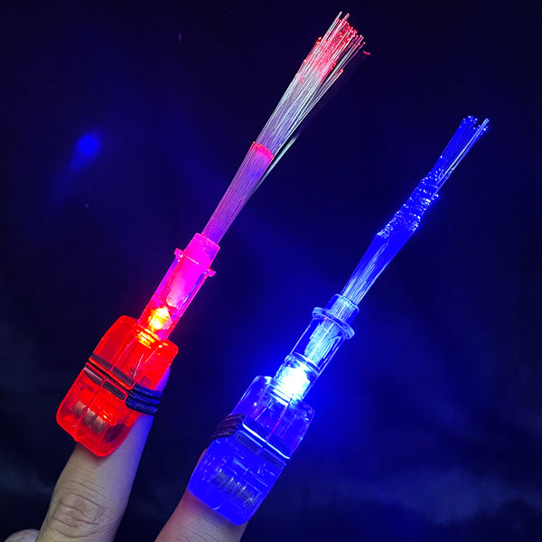 LED Finger Light w/ Optic Fiber Beam