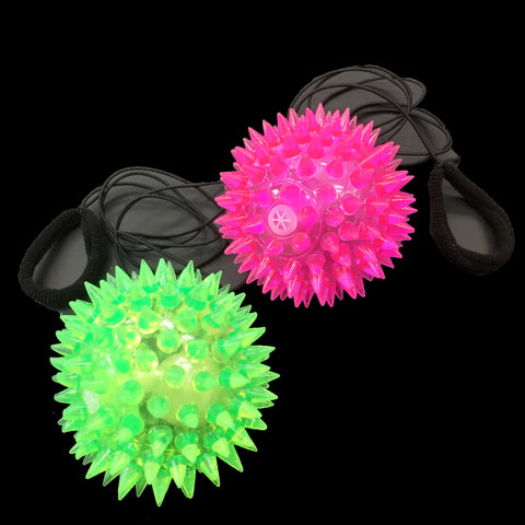 LED Spikey Squeaky Return Ball