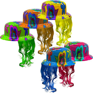 Party  Hat with Color Hair