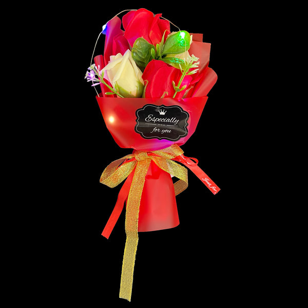 LED Light Up Rose Bouquet