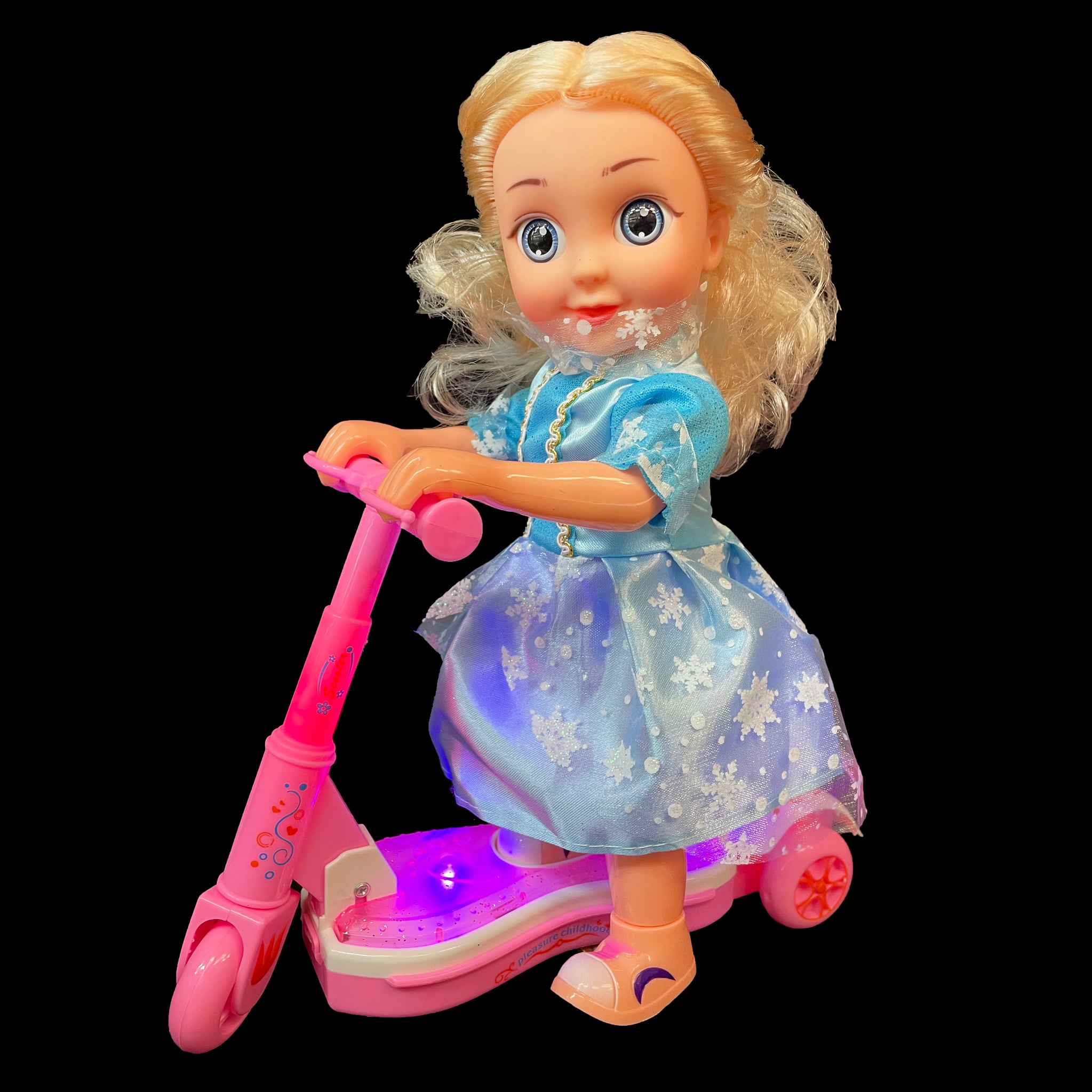 Scooter Doll with light and music