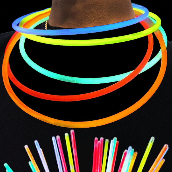100 pcs Tri Color Glow Necklace