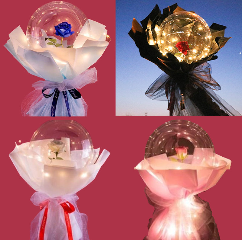 Led Light up Balloon Rose Bouquet – dallastoyswholesale